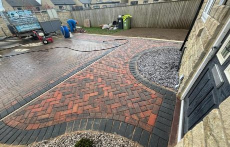 driveway patio herringbone brindle halifax 18