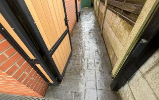 imprinted concrete driveway fencing patio oldham  24