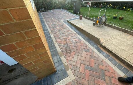 halifax block paved driveway path patio brick wall 04