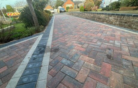 halifax block paved driveway path patio brick wall 07