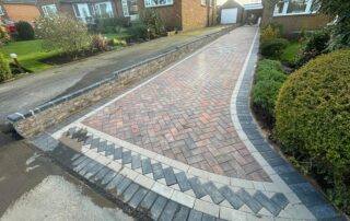 halifax block paved driveway path patio brick wall 08