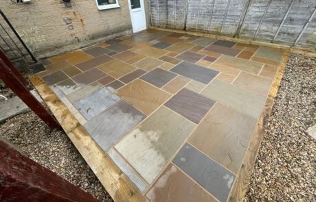 indian sandstone keighley garden project (2)