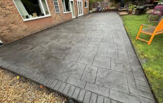 large patio imprinted concrete hebden bridge 02